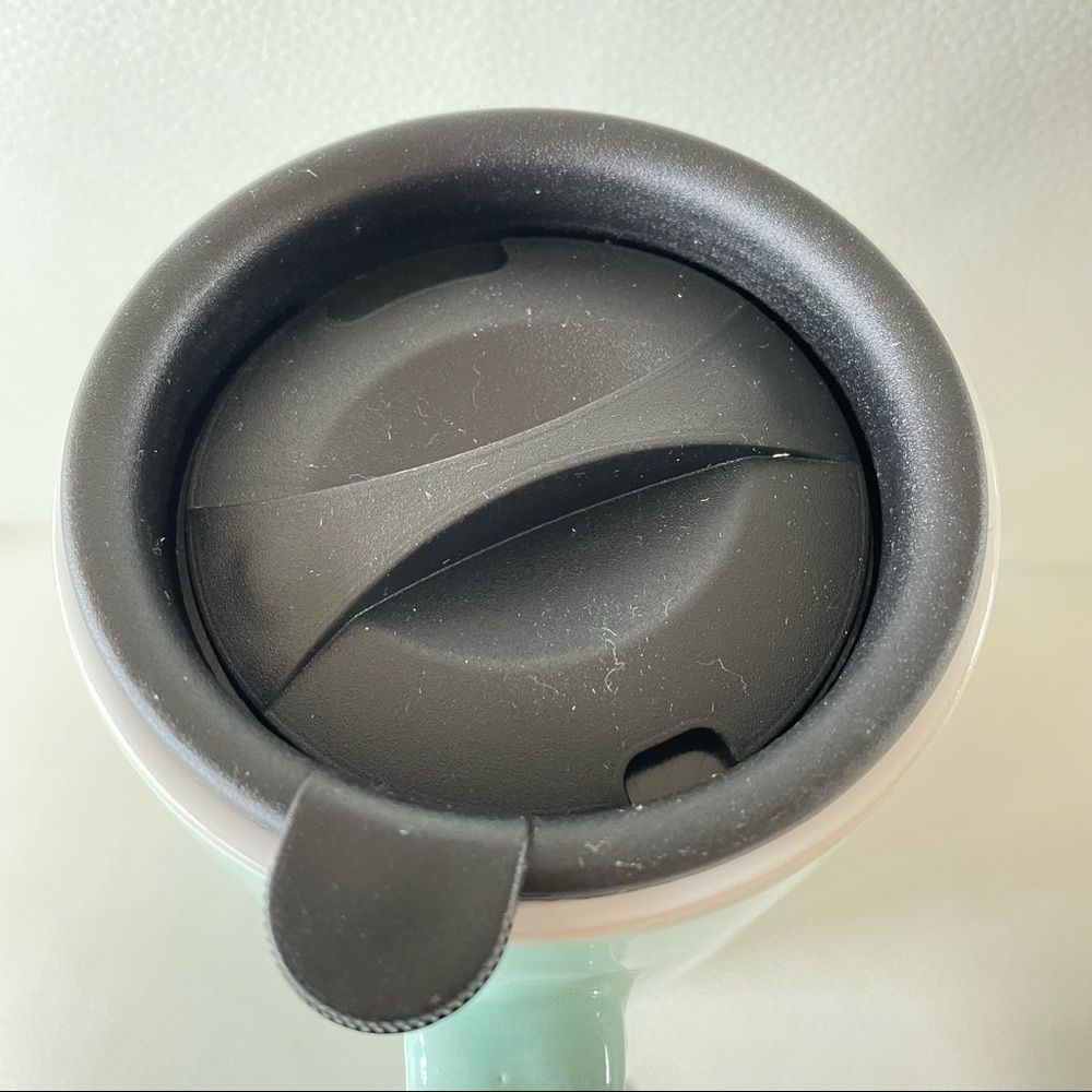 NWT Sheffield Home Beautiful Queen Bee Mint Green Tall Travel Coffee Mug w/ Lid - Picture 11 of 14